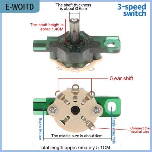 【E-WOITD】 Round Fan Speed Control Switch For Floor Fan Wall Fan Gear Switch Replacement Parts