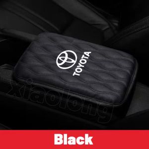 High quality for Toyota Universal Leather Car Armrest Pad Car Center Storage Box Cover Mat Auto Waterproof Handrail Protector Cushion car interior decoration car accessories Vios Fortuner Innova Corolla Altis Hiace Avanza Land Cruiser Hilux Camry Wigo