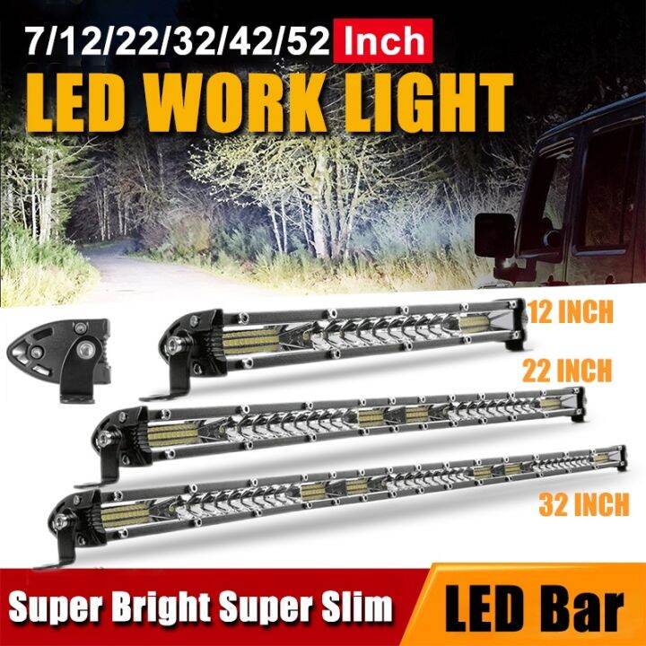 Single Row LED Bar Off Road 12V 24V LED Light Bar/Work Light for Car ...