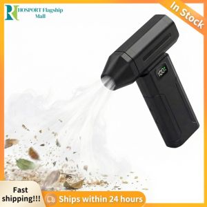 Mini Turbo Fan 6000mAh Compact Desktop Fan with Digital Screen for Home Office Car Cooling Silent Operation and Easy Control