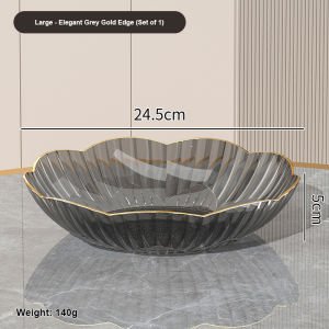 AN Piring buah akrilik mewah sederhana gaya Ins/piring camilan rumah/piring kacang modis COD