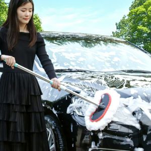 Cây Lau Rửa Xe Ô Tô Cán Dài Lông Mềm 1.25m Cán Chổi Có Thể Kéo Dài-NIEVE