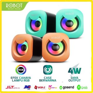 ROBOT Speaker USB RS180 Multimedia Portable / Speaker Music Mini for Gaming Computer Laptop etc Original