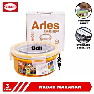 PROMO (BISA COD) SHINPO ARIES SIP-541 KOTAK MAKAN / Mangkok / Wadah Makanan 12 CM Stainless Steel 304 Food Storage Lunch Box Rantang Makanan
