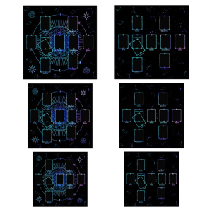 Multifunctional Tarots Table Cover Altars Decorations Tarots Tablecloth Pendulums Divinations Altars Table Cloth