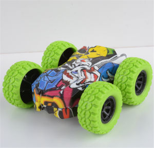 Doodle Monster Toys Truck Double-Sided Friction Powered Vehicles Flips Shockproof Inertia Cars Push and Go Vehicles for Toddlers Kids Birthday Christmas Party Supplies Gift