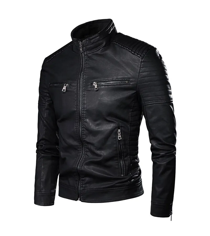 Diagonal zipper jacket on sale mens