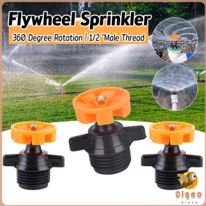 Digeo 360 Degree Rotating Watering Nozzle 1/2" Male Thread Automatic Rotation Sprinkler Lawn Irrigation