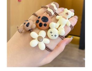 Brown color series Hair Rope Ponytail Elastic Rubber Band Hair Ring Fashion Hair Accessories