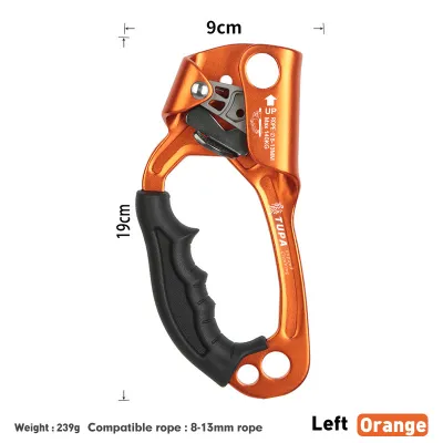 Xinda Outdoor Hand Ascender Rock Climbing Ascender 8-13mm Vertical Rope Access Climbing Rescue Caving