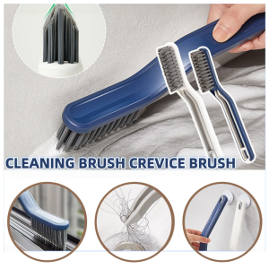 2 IN 1 Multifunctional Floor Seam Brush Bathroom Cleaning Window Brush Groove Gap Cleaner Window Gap Brush V-shaped Brush Head