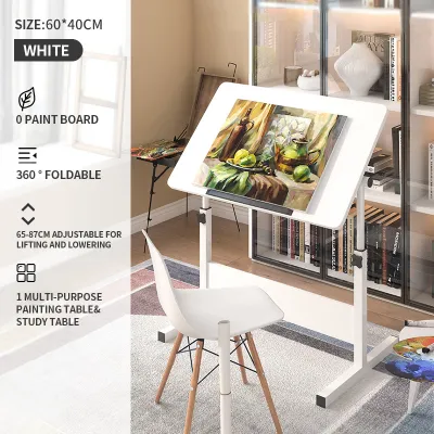 COD Drafting Table Drawing Table Mobile Laptop Desk Atisto Sturdy not Wobbly Tiltable Available in m