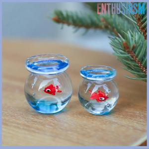 【Enthusiasm】🌟🌟【Hot Sale】🎈 ตุ๊กตาแก้วทำด้วยมือรูปปลาขนาดเล็กกระเป๋าปลาเครื่องประดับโต๊ะปลาแก้วสดใสตกแต่งบ้านสำนักงาน