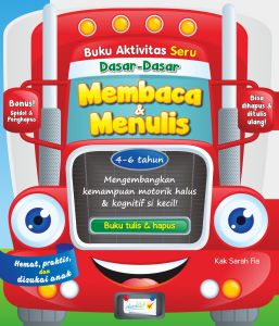 Buku WipeClean Anak Aktivitas Seru Dasar Dasar Membaca dan Menulis Bonus Spidol