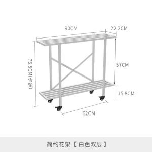 Flower Plant Stand Shelf Indoor Flower Plant Rack Outdoor Jardiniere Anti-Corrosion Wear-Resistant and Durable Flowerpot Stand Flower Rack Outdoor