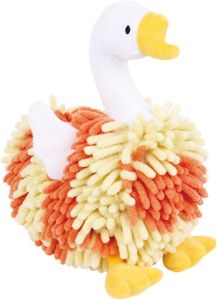 Cartoon Swan Fuzzy Ball Hand Towels Cute Stuffed Chenille Hanging Towels Super Soft Microfiber Quick Drying Absorbent for Bathroom Kitchen Decor with Loop (Blue)