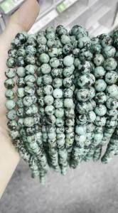 Natural African Turquoise Loose Round Beads 8mm/10.5mm Nice Quality