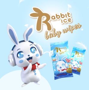20 แผ่น/ซองถูกที่สุด✨ ทิชชู่เปียก 🔥 Rabbitice Baby wipes กระดาษทิชชู่เปียก 20 แผ่น / ซอง