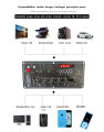 30W-120W Papan Amplifier MP3 Mobil 7.4V Papan Decoder Amplifier Audio Daya Pemutar USB TF Radio Untuk Audio Kendaraan Accs. 