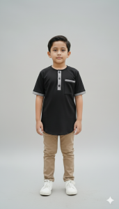 Atasan Kurta Kaos Katun 24 s Premium Usia 5-16Tahun
