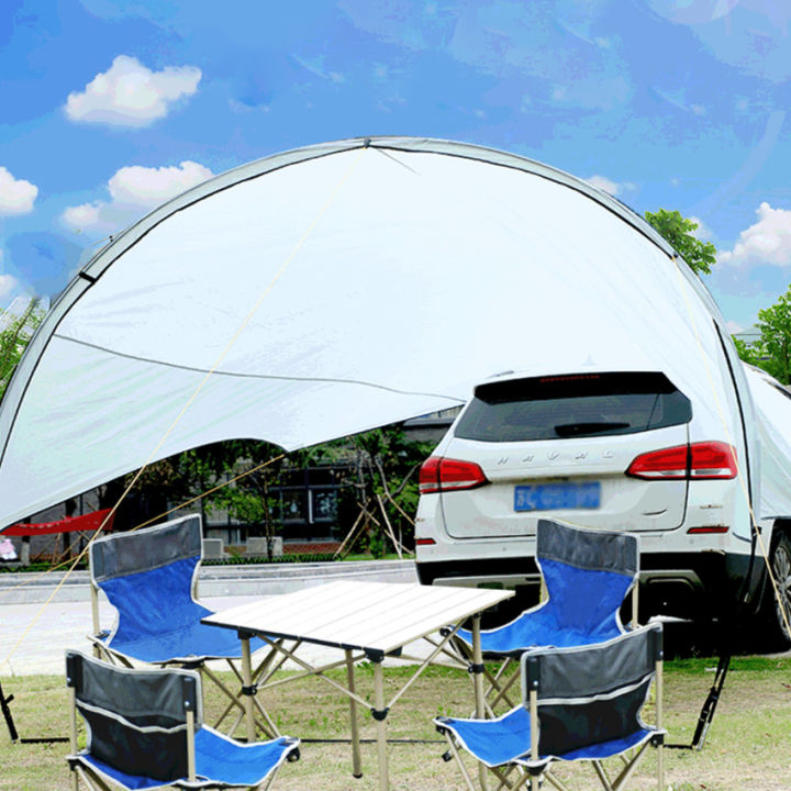 แบบพกพา Sunshade Canopy เต็นท์เต็นท์บนชั้นดาดฟ้ารถบรรทุก Canopy ...