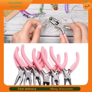 ❣️❣️❣️ Mini Pliers Diagonal Round Bent Needle Nose Handcraft Beading Insulated Cutter Pliers For Jewelry Making Tools
