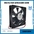 Fan 12 cm DELTA AFB1212SH 12025 12V 0.8A 2400rpm PWM Kipas Mining Asic. 