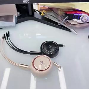 Retractable 3-in-1 Super Fast Charging Data Cable 100Wpd Fast-charging phone charging cable