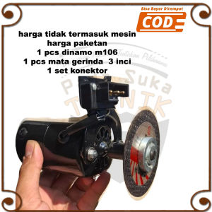 Converter untuk Merubah Dinamo m106 Mesin Jahit Adaptor Bor Jadi Gerinda Batu Potong Gergaji 3 inci