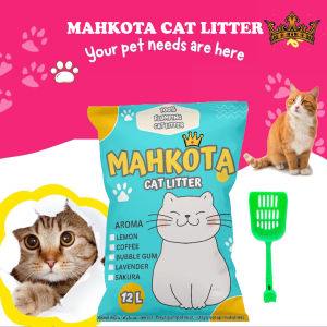 12 Liter PASIR KUCING GUMPALWANGI MAHKOTA CAT LITTER FREE SEROKAN PUP KUCING