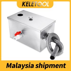 Grease trap penapis minyak oil filter Grease Trap Oil-water Separator stainless Steel Oil Separator Catering Filter Kitchen