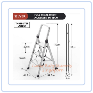 Heavy-Duty Aluminum Folding Ladder | Anti-Slip Ladder