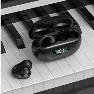 Beiziye AI Intelligent Translation Ear Clip Sports Wireless Noise Reduction LED Power Display Bluetooth Earphones