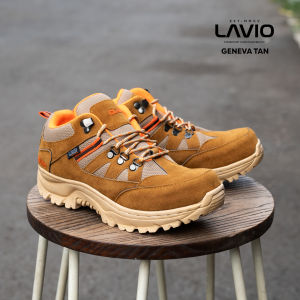 Sepatu safety pria ujung besi Lavio Geneva Low Outdoor Boots best Quality Mood Hiking Proyek Touring Best Quality termurah