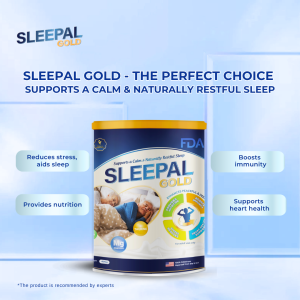 SLEEPAL GOLD - Nutritional Milk for Sleep Relaxation & Mental Clarity 400g HEALTHCARE GLOBAL