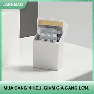 【LAKEBAO】 ABS lật hộp lưu trữ vuông đa chức năng chống bụi tổ chức photocards tay áo thẻ nhỏ phim phân loại hộp trắng đơn giản