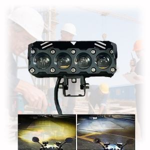 Wall-E 80W Mini LED V4 Driving Lights – Super Bright Puti at Dilaw Waterproof para sa Motorsiklo at Off-Road