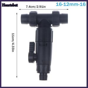 [Heartsbat] Aquarium Accessories 12 16mm Double Tap Quick Release Connector Fish Tank Hose Pipe 3-Way Valve Aquarium Filter Connector