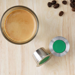 【i Cafilas】[LFG001] Reusable Coffee Capsule Filter Refillable Crema Maker Cups Pods Stainless Steel Coffee Capsule for CAPRISTA Espress Espressotoria