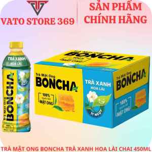 Trà mật ong BONCHA vị hoa lài chai 450ml