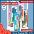 Bàn Phím Cơ RGB Led 18 Chế Độ Có Dây T60 Trục Cơ Red Switch Gõ Êm Giảm Ồn Layout 62 Phím Nhỏ Gọn Có HOTSWAP Cao Cấp Dùng Cho Máy Tính/ Laptop/ PC. 