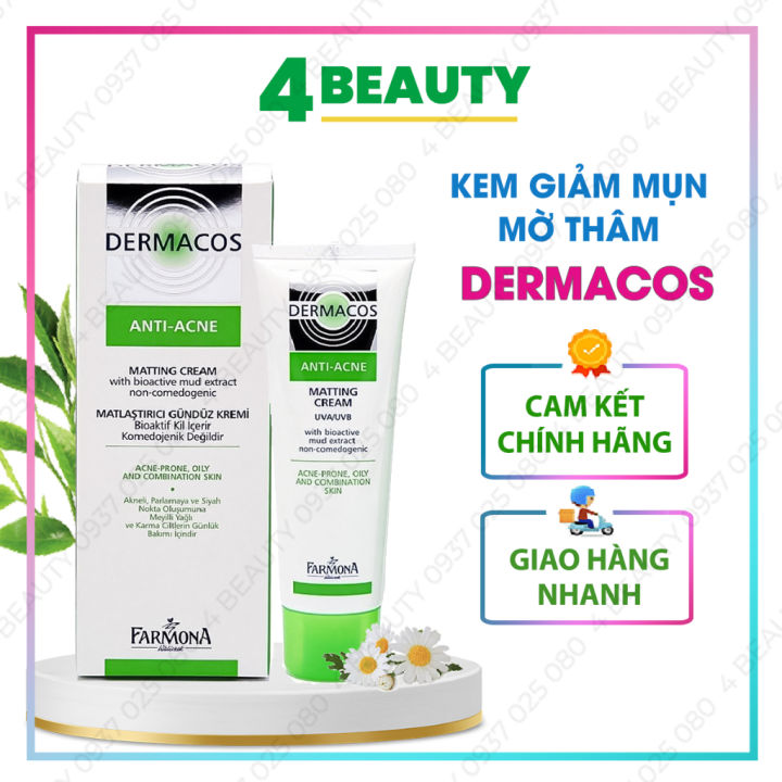 Kem Dưỡng Dermacos Anti-Acne Matting Cream 50Ml - Giảm nhờn, ngừa mụn