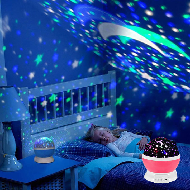 25 in 1 LED Star Night Lights Galaxy Projector Rotate Planetarium Starry  Sky Projector Lamp Kids