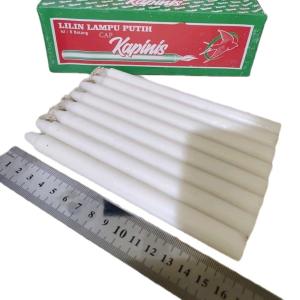 Paket 3 Pack Lilin Putih Cap Kapinis Hijau Isi 8 Batang Lilin murah Lampu Grosir (KB-3-PAK)