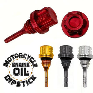 Motorcycle Aluminum Oil Dipstick CNC Dipstick WearResistant Material Lightweight Improve Performance