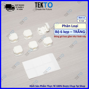 Bộ 6 món kẹp giữ dây sạc dây tai nghe dây điện đồ giữ dây cáp có từ tính - 849