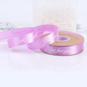 Pita Satin Just For You Pita Kado Roll Permeter Lebar 25 mm Pita Kado Gift Bouquet Kualitas Premium