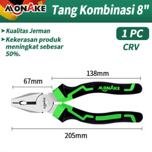German Tools Cutting Pliers 8in1 (COD) Tang Potong Kombinasi Lancip 6~8 inch / Peralatan Perkakas Tangan Kabel Multipurpose Wire Cutters Multifungsi Anti Slip Anti Karat / Alat Bantu Potong Jepit Pembuka Cengkeraman Catok Pengupa