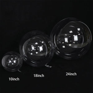 SG LOCAL STOCK 10inch 18inch 24inch 36inch BoBo balloon Clear Helium Balloon Transparent Balloon Birthday Anniversary Party Decoration Good Quality