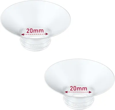 Flange Insert 2PCS 15mm Compatible with Momcozy M9/M6/M5/S12 Pro/V1 Pro/V2 pro Spectra/Medela/Elvie/NCVI/TSRETE/eufy/Lansinoh/Paruu/MomMed Breast Pump 24mm Shields/Flanges (2pcs-15mm)